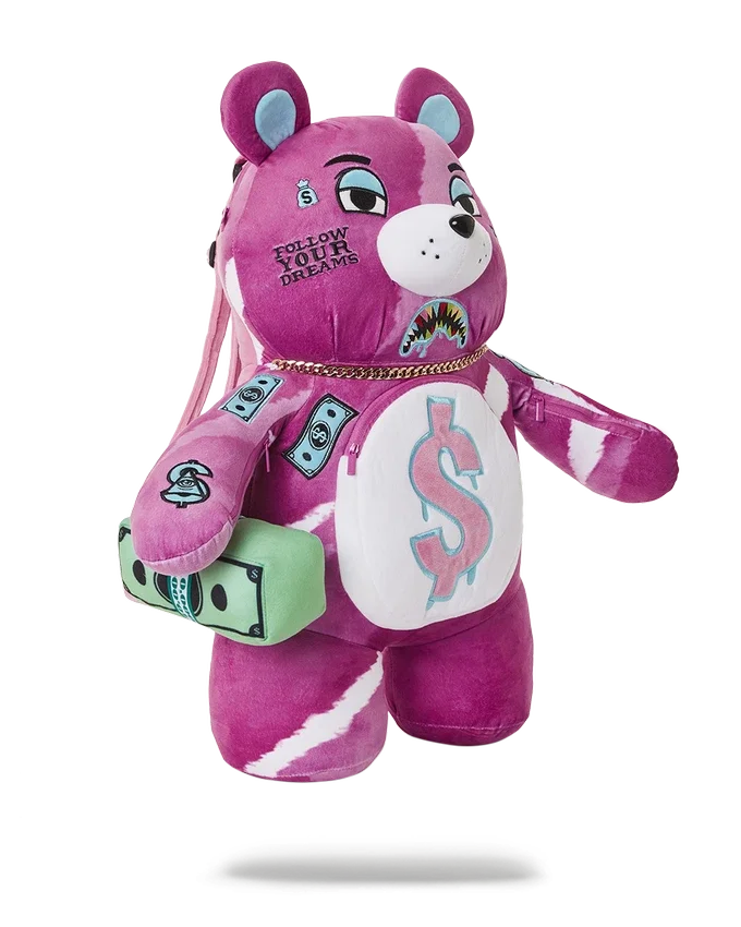 Zaini PINK PUNK MONEYBEAR TEDDYBEAR