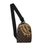 ZAINO A MONOSPALLA CON EFFETTO DRIP DA DESIGNER