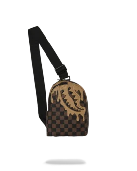 ZAINO A MONOSPALLA CON EFFETTO DRIP DA DESIGNER