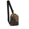 ZAINO A MONOSPALLA CON EFFETTO DRIP DA DESIGNER