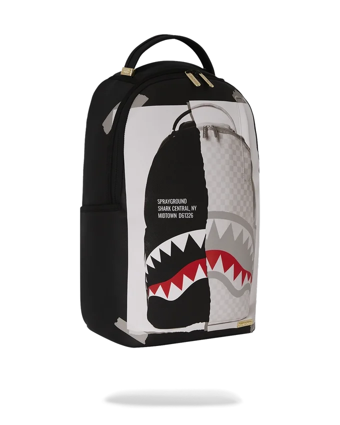 ZAINO “BAG ON BAG OPTICAL ILLUSION SHARKS IN PARIS”