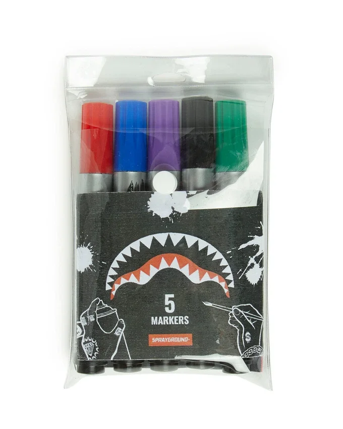 ZAINO BIANCO FAI DA TE SPRAYGROUND (PELLE VEGANA E FODERA INTERNA PER IL DENARO) E PENNE INCLUSI