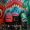 Zaino Bob Shark della collaborazione con l’artista JORGE RODRIGUEZ