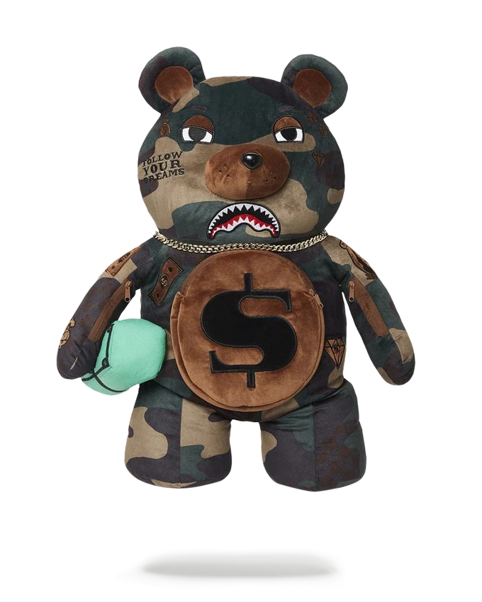 Zaino CAMOCHECK MONEYBEAR TEDDYBEAR