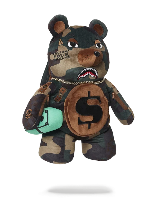 Zaino CAMOCHECK MONEYBEAR TEDDYBEAR