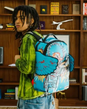ZAINO CON ALI UFFICIALE BASQUIAT UNTITLED (FALLEN ANGEL) 1981 (DLXV)