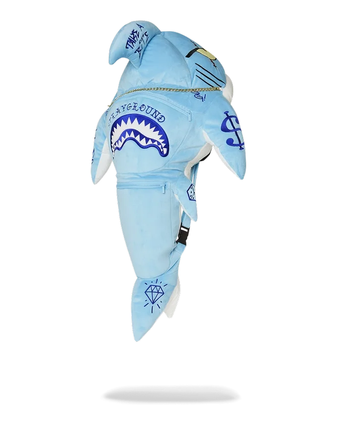 ZAINO CON CAPPUCCIO STUFFED SAVAGE A FORMA DI SHARK