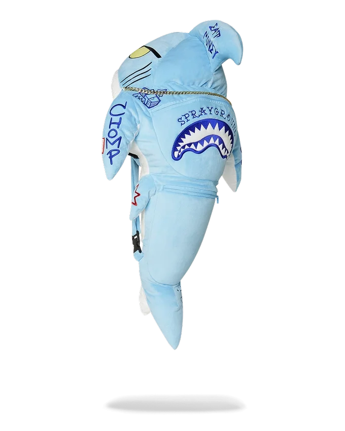 ZAINO CON CAPPUCCIO STUFFED SAVAGE A FORMA DI SHARK