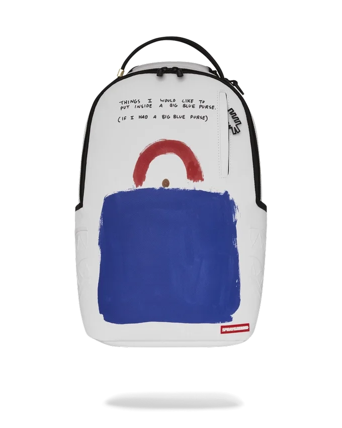 Zaino con stampa artistica “Big Blue Purse” di Keith Haring