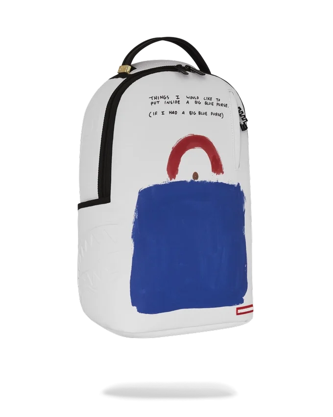 Zaino con stampa artistica “Big Blue Purse” di Keith Haring