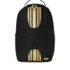 Zaino con strisce da gara oro e nero