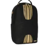Zaino con strisce da gara oro e nero