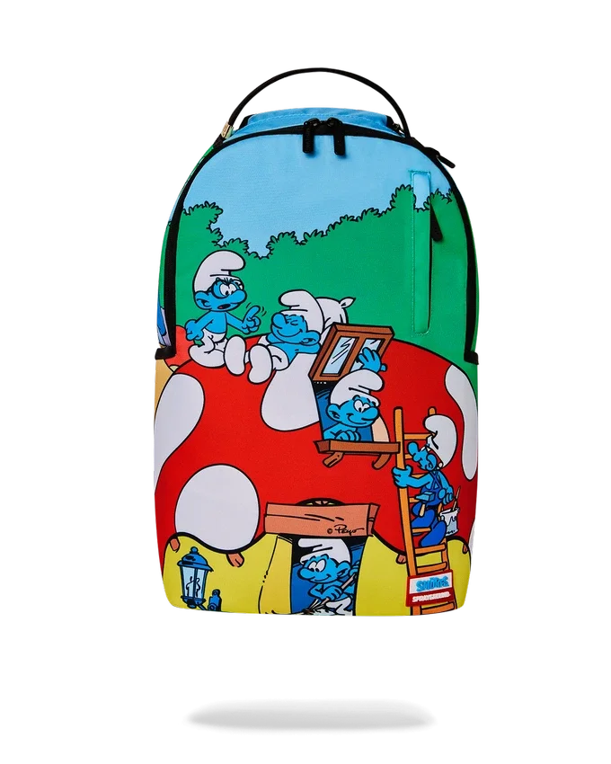 Zaino dei Puffi "Villaggio dei Funghi"