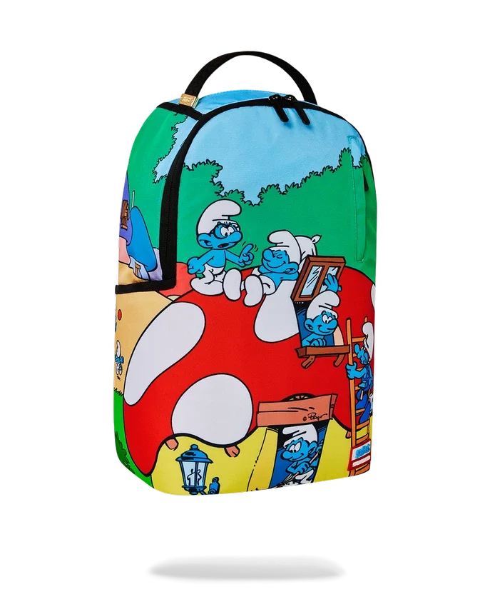 Zaino dei Puffi "Villaggio dei Funghi"
