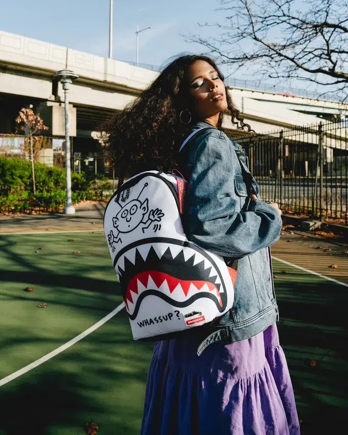 Zaino DLX "Whassup Alien" di Keith Haring