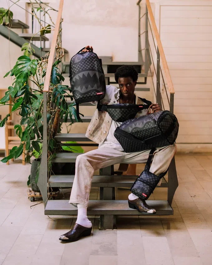 HANGOVER DRIP CHECK Borsa A Tracolla Savvy