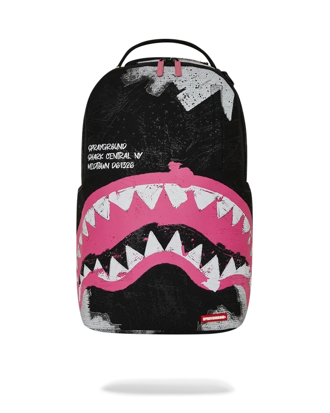 ZAINO IN COTONE SHARK CENTRAL ACRYLIC ART DLX