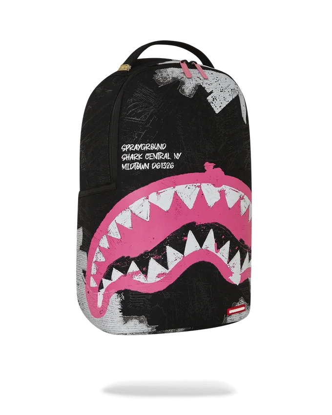 ZAINO IN COTONE SHARK CENTRAL ACRYLIC ART DLX