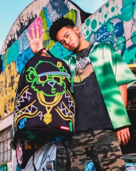 Zaino MONEY BEAR CITY LIGHTS