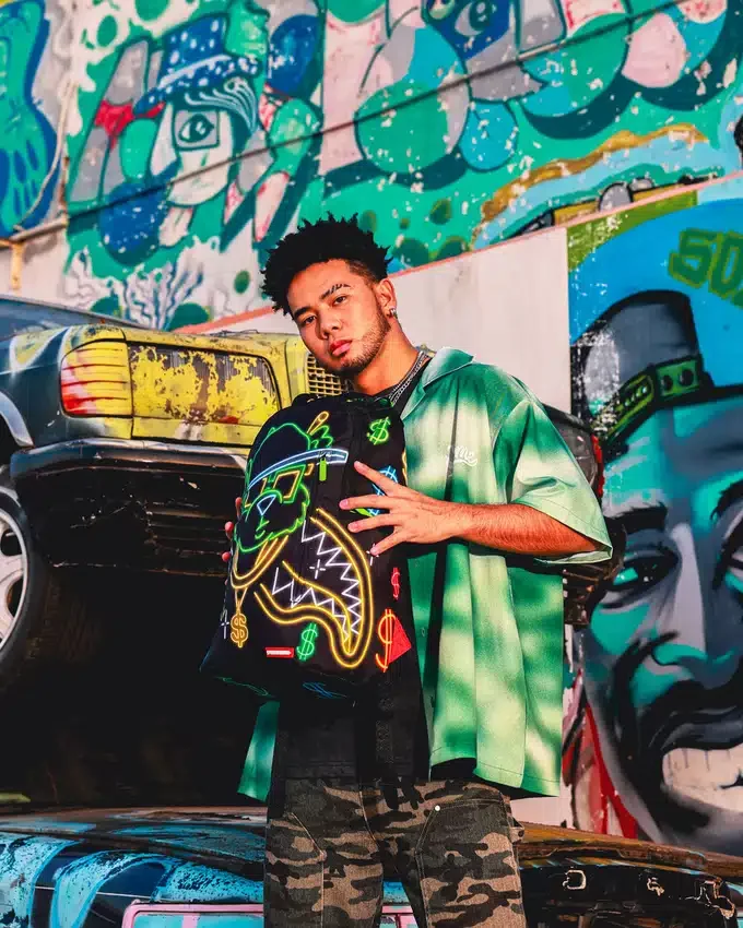 Zaino MONEY BEAR CITY LIGHTS