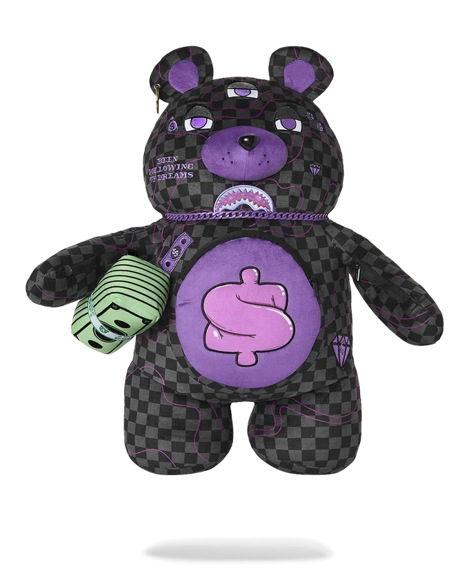 ZAINO MONEYBEAR CON SQUALO SLIME VIOLA
