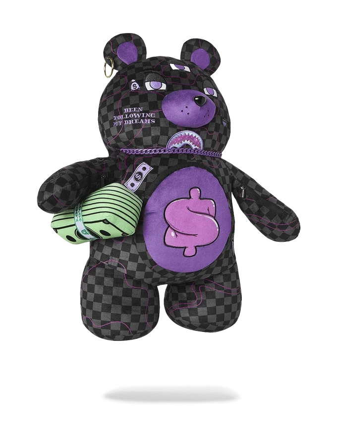 ZAINO MONEYBEAR CON SQUALO SLIME VIOLA