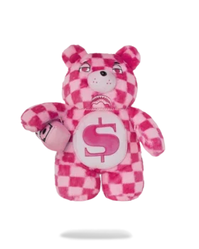 Zaino Moneybear Furzilla Shark (a quadretti rosa)