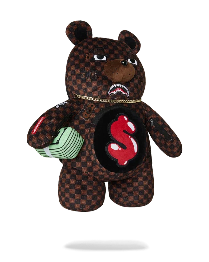 Zaino Moneybear "Grin & Grind" di Sharks in Paris