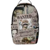 Zaino ONE PIECE CON POSTER DEGLI SQUALI RICERCATI