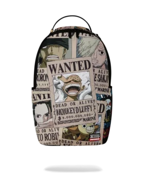 Zaino ONE PIECE CON POSTER DEGLI SQUALI RICERCATI