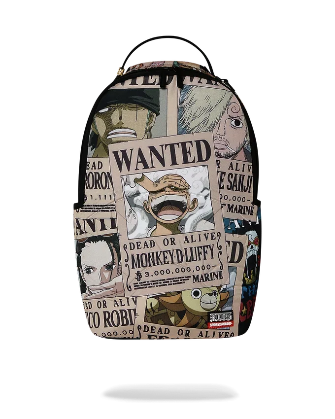 Zaino ONE PIECE CON POSTER DEGLI SQUALI RICERCATI