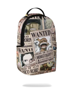 Zaino ONE PIECE CON POSTER DEGLI SQUALI RICERCATI