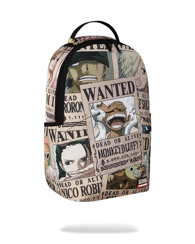 Zaino ONE PIECE CON POSTER DEGLI SQUALI RICERCATI