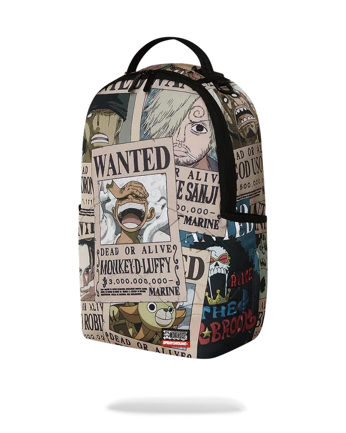 Zaino ONE PIECE CON POSTER DEGLI SQUALI RICERCATI