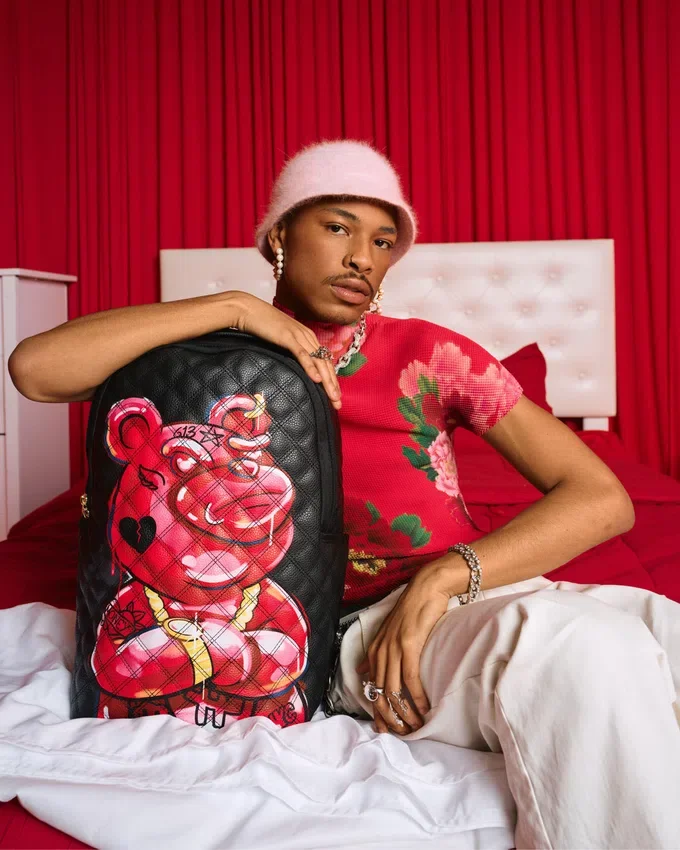 Zaino "Quilt Hand Painted Diablo Bear" (DLXV)
