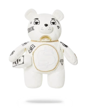 Zaino RIVIERA LE BLANC GOLD CHAIN MONEYBEAR TEDDYBEAR