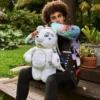 Zaino RIVIERA LE BLANC GOLD CHAIN MONEYBEAR TEDDYBEAR