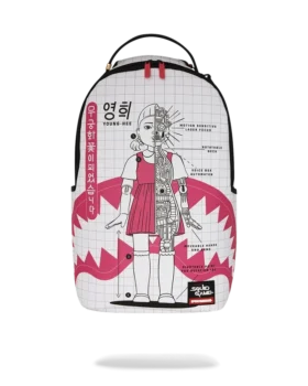 Zaino "Robot Girl" della collaborazione con "Squid Game"