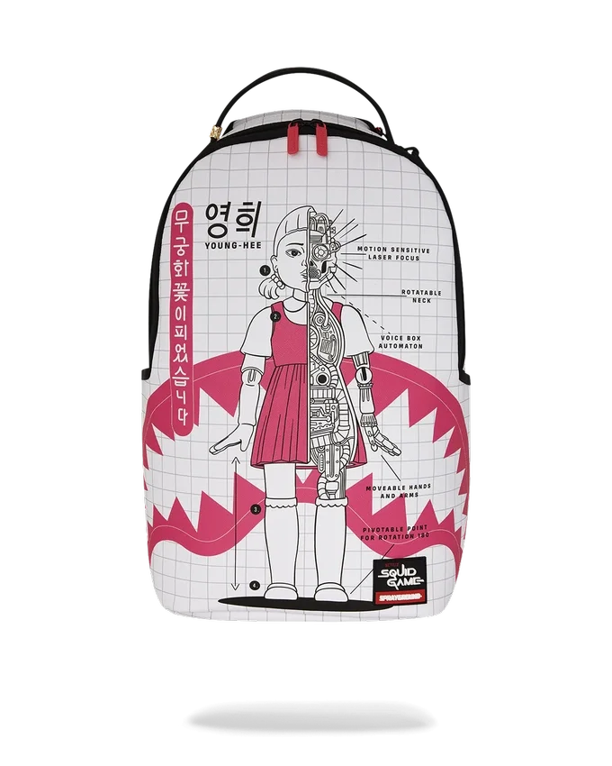 Zaino "Robot Girl" della collaborazione con "Squid Game"