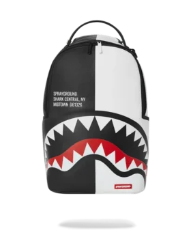 ZAINO SHARK CENTRAL SPLIT NERO/BIANCO (DLXV)