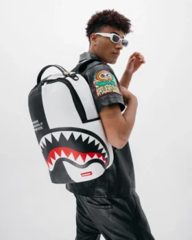 ZAINO SHARK CENTRAL SPLIT NERO/BIANCO (DLXV)