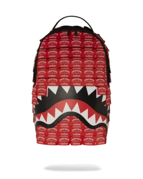 ZAINO SHARK REALIZZATO CON ETICHETTE INTRECCIATE