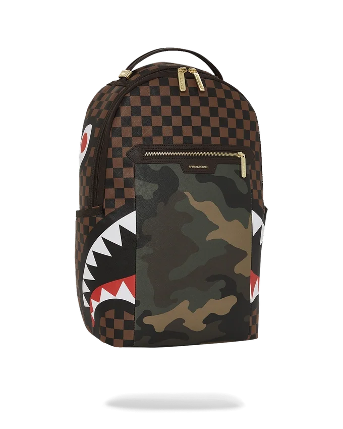ZAINO SHARKS IN PARIS CON TASCA ESTERNA CON CERNIERA DORATA (DLXV)