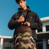 ZAINO SHARKS IN PARIS CON TASCA ESTERNA CON CERNIERA DORATA (DLXV)
