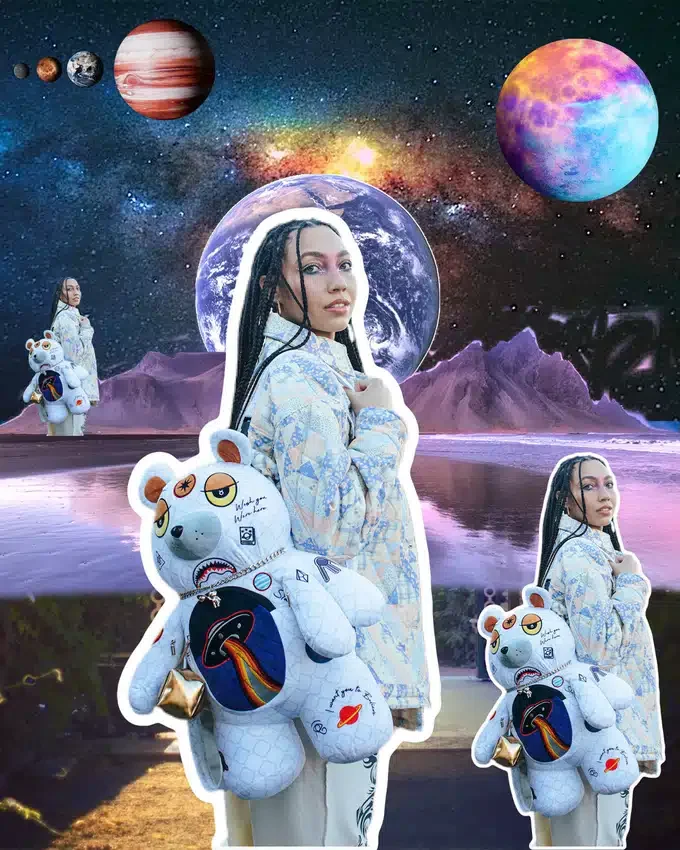 Zaino UFO SPACED OUT MONEYBEAR TEDDYBEAR